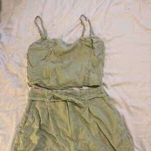 Abercombie and Fitch Linen Top and Linen Shorts Set